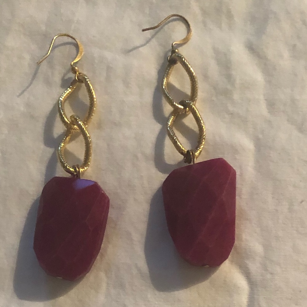 Jade earrings